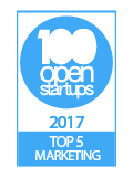 100 open startups 2017 - TOP 5 MARKETING